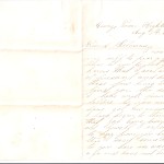 Letter dated August 3, 1864: Front