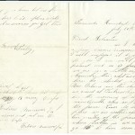 Letter dated July 21, 1864: Front