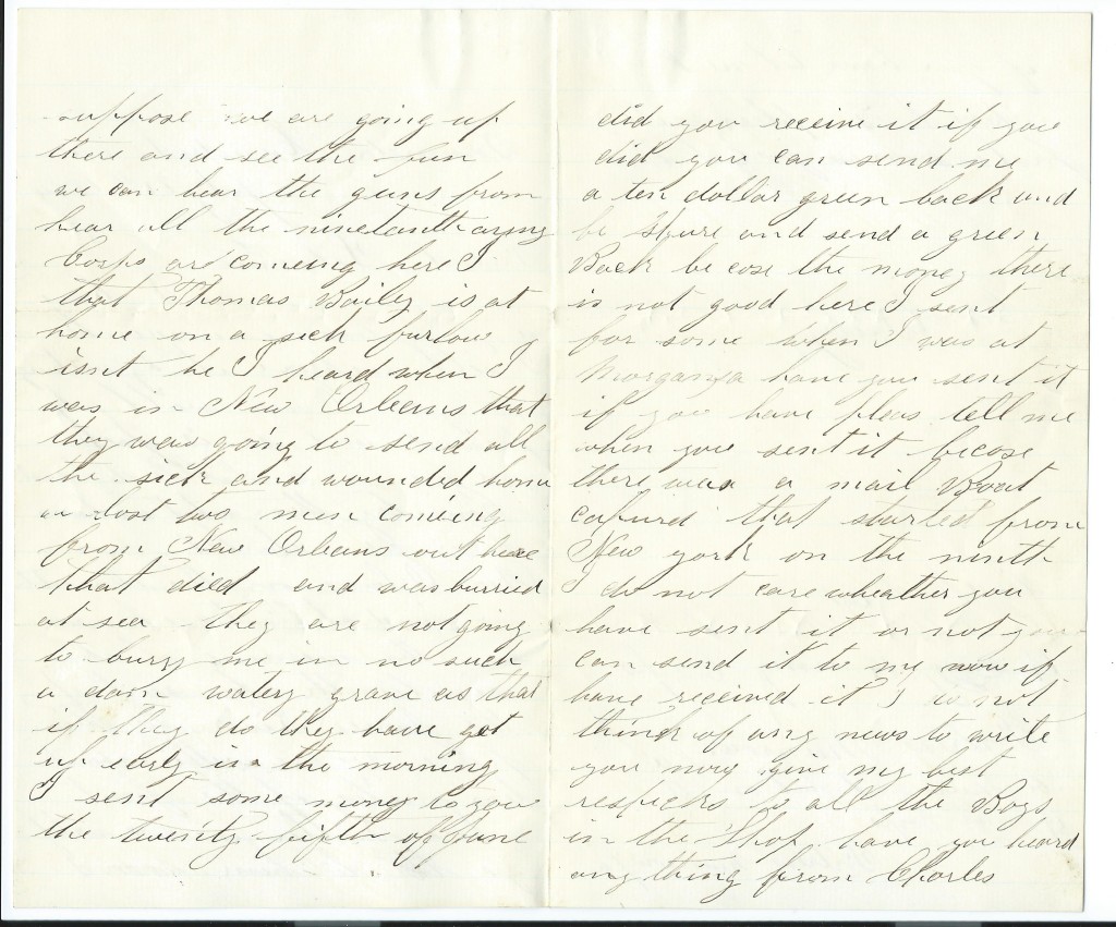 Letter dated July 21, 1864: Back