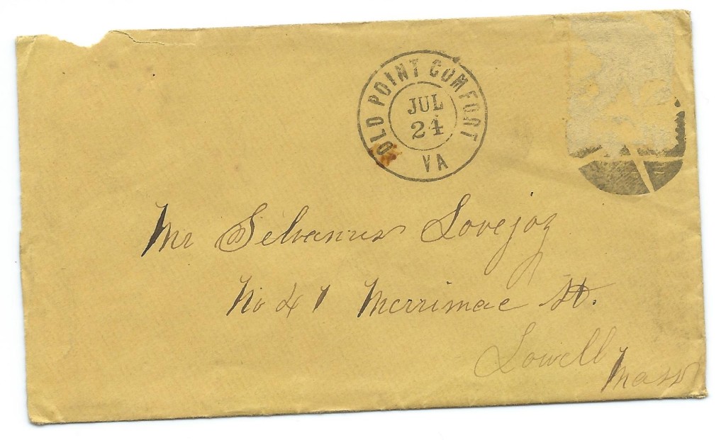 Letter dated July 21, 1864: Envelope