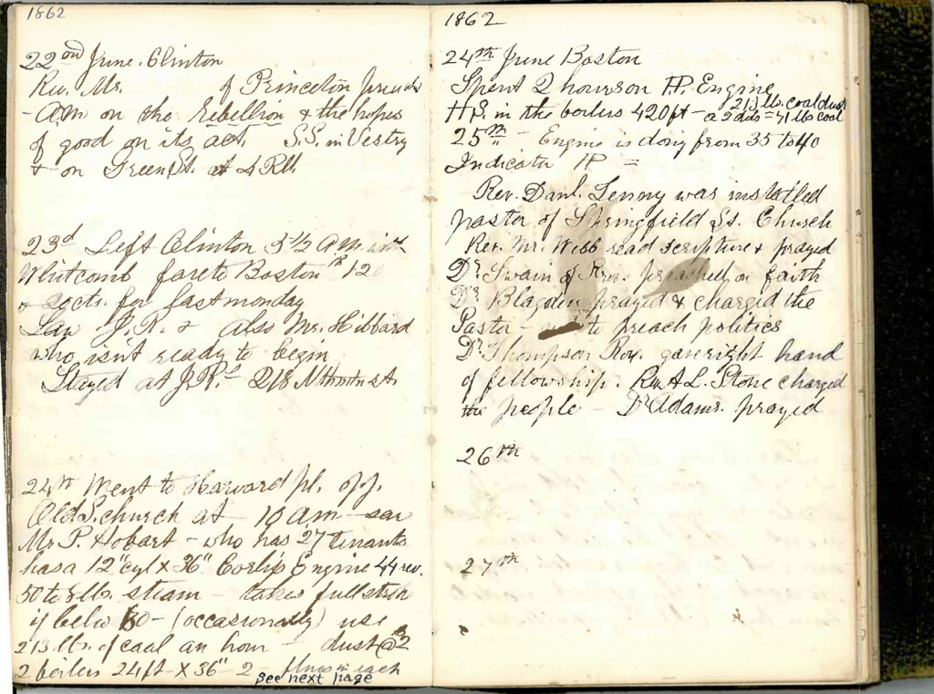 Henry S. Robinson Diary, June 15th-21st 1862